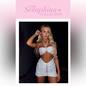 The Seraphina Collection White Sparkle Two Piece Set